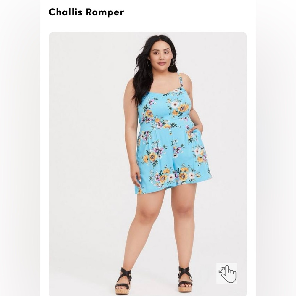 Torrid Challis Romper Size 2
